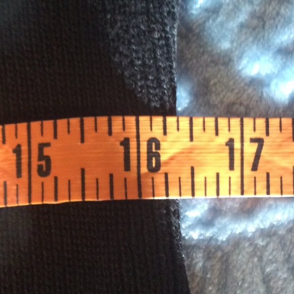 Black Knit Sweater With Bling Buttons and Silver Tips on collar by Von Saken - Picture 8 of 11